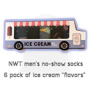 Socks - NWT No Show Style in Ice Cream Patterns - 6 Pack - Sock Hub Men’s